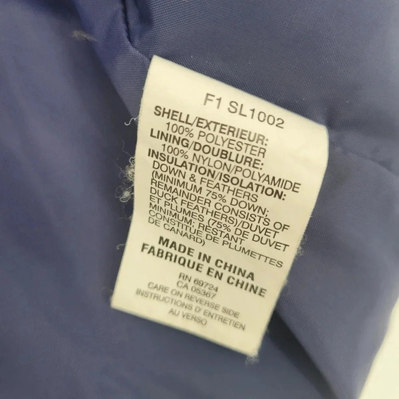 Columbia womens blue puffer feather & down vest size small - Picture 4 of 8